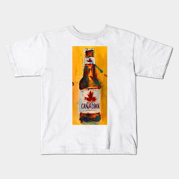 Canadian Beer Kids T-Shirt by dfrdesign